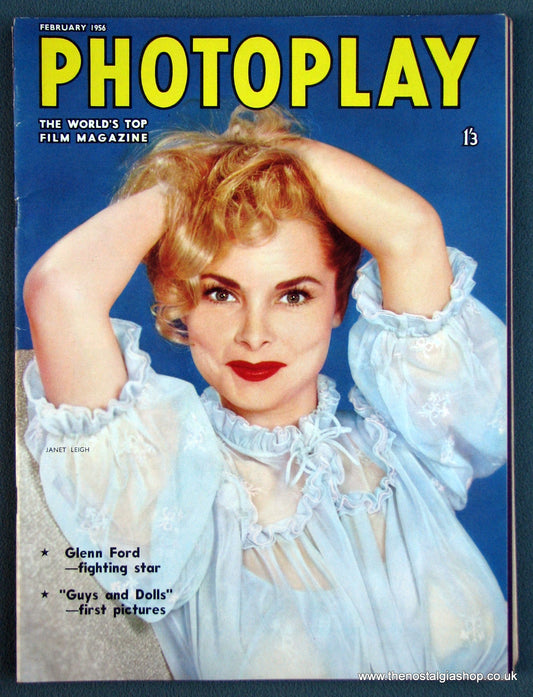 Photoplay Film Magazine. February 1956. Cover Janet Leigh. (M106)