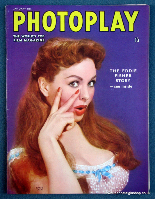 Photoplay Film Magazine. January 1956. Cover Jeanne Crain. (M107)