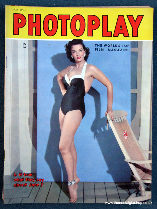 Photoplay Film Magazine. May 1954. Cover Jane Russell. (M108)