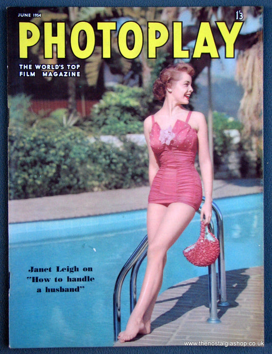 Photoplay Film Magazine. June 1954. Cover Janet Leigh. (M116)