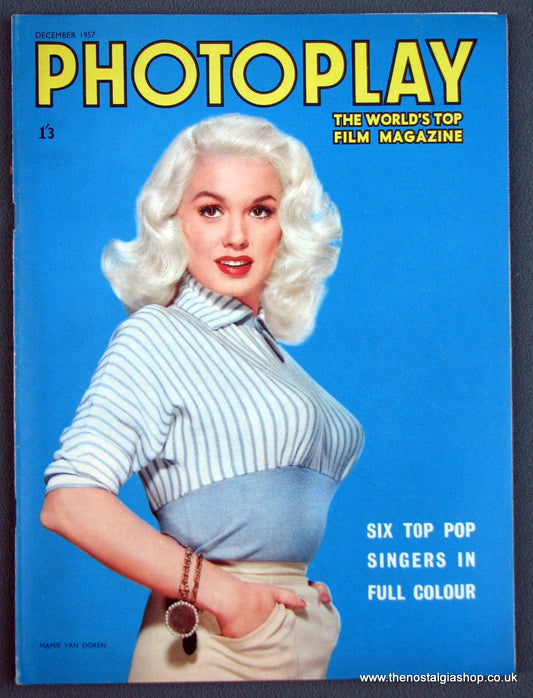 Photoplay Film Magazine. December 1957. Cover Mamie Van Doren. (M119)
