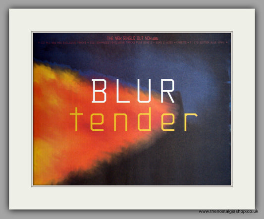 Blur-Tender. Original Vintage Advert 1999 (ref AD10646)