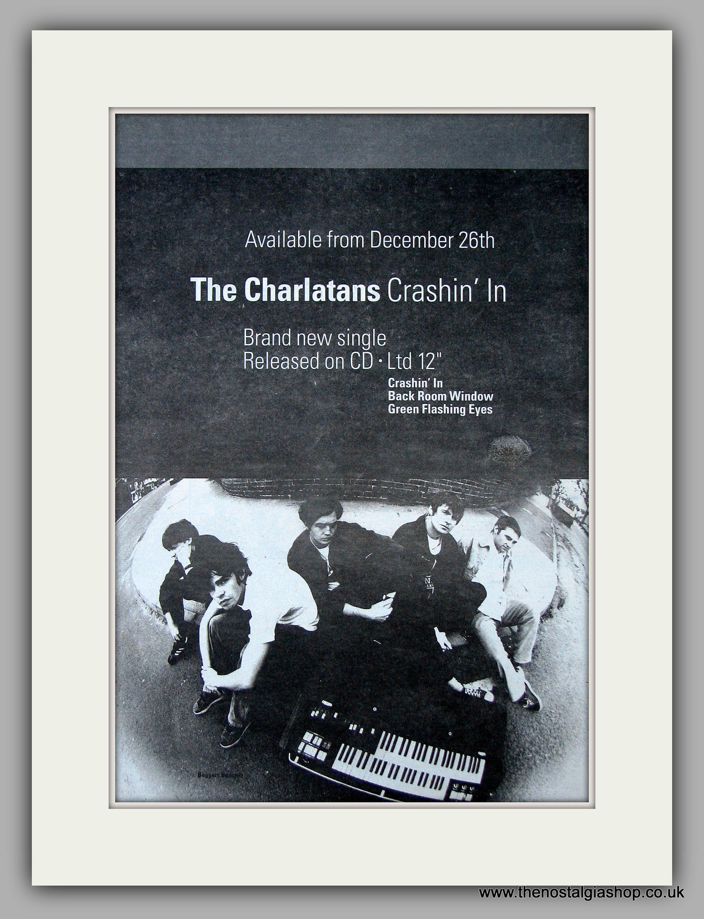 Charlatans (The) - Crashin' In. Original Vintage Advert 1994 (ref AD10670)