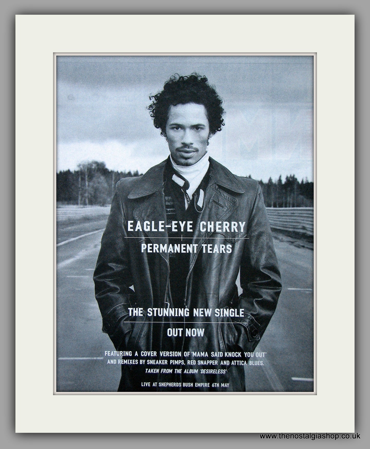 Eagle-Eye Cherry - Permanent Tears. Original Vintage Advert 1999 (ref AD10737)