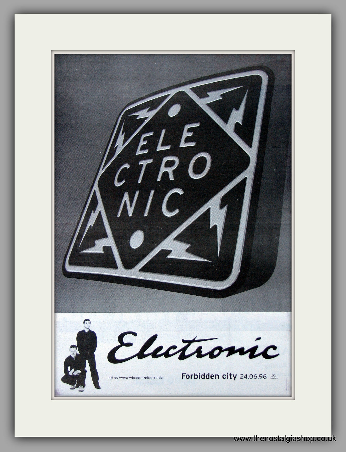 Electronic - Forbidden City. Original Vintage Advert 1996 (ref AD10745)