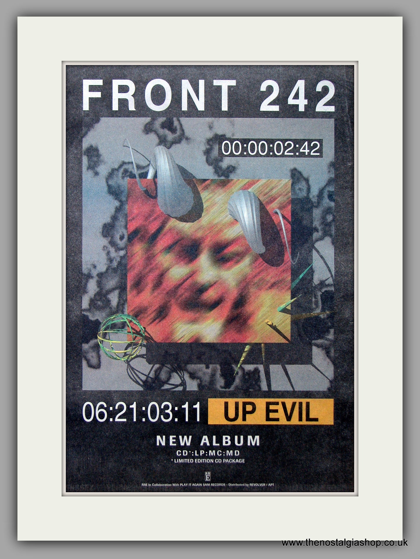 Front 242 - Up Evil. Original Vintage Advert 1993 (ref AD10757)