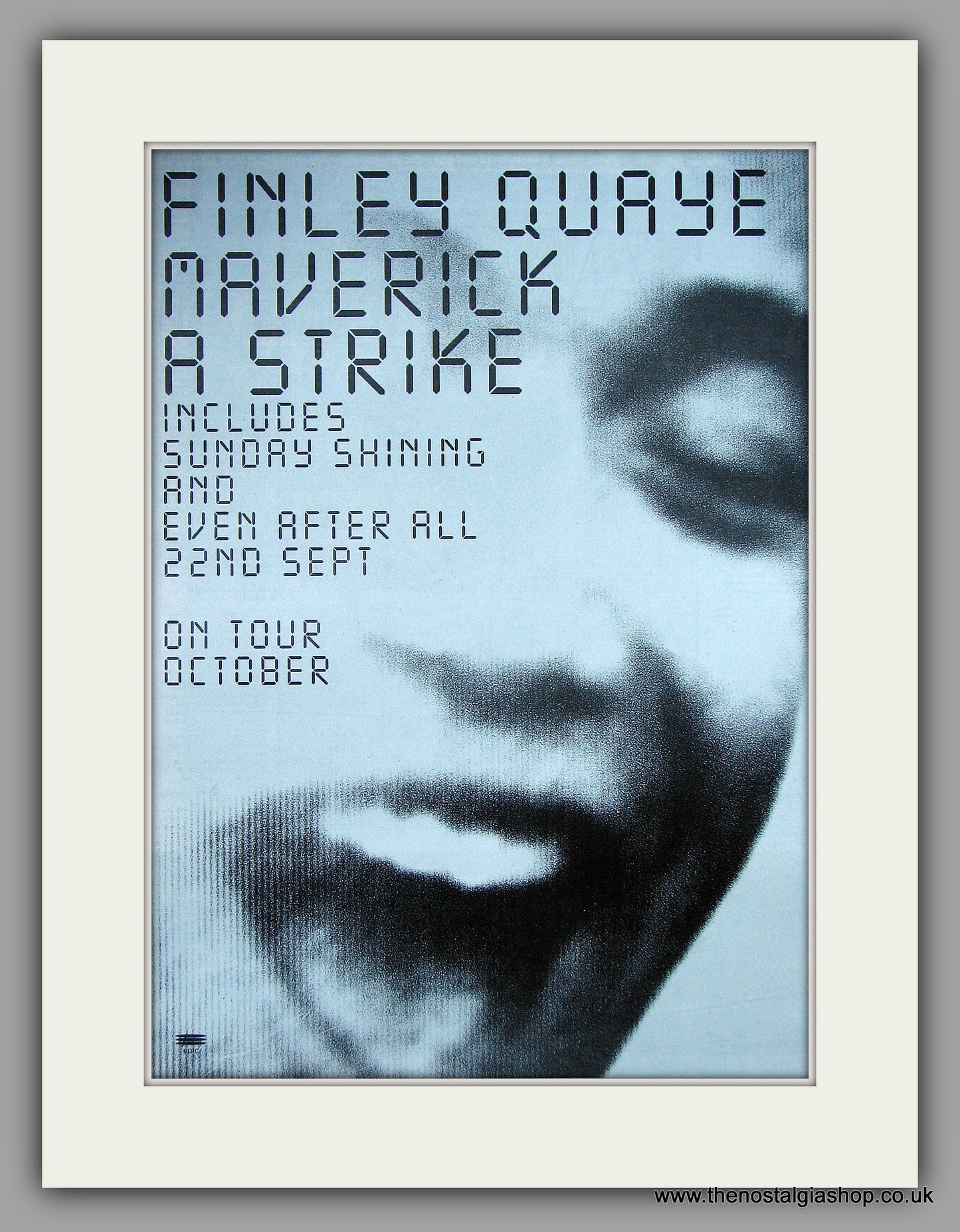 Finley Quaye - Maverick A Strike. Original Vintage Advert 1997 (ref AD10780)