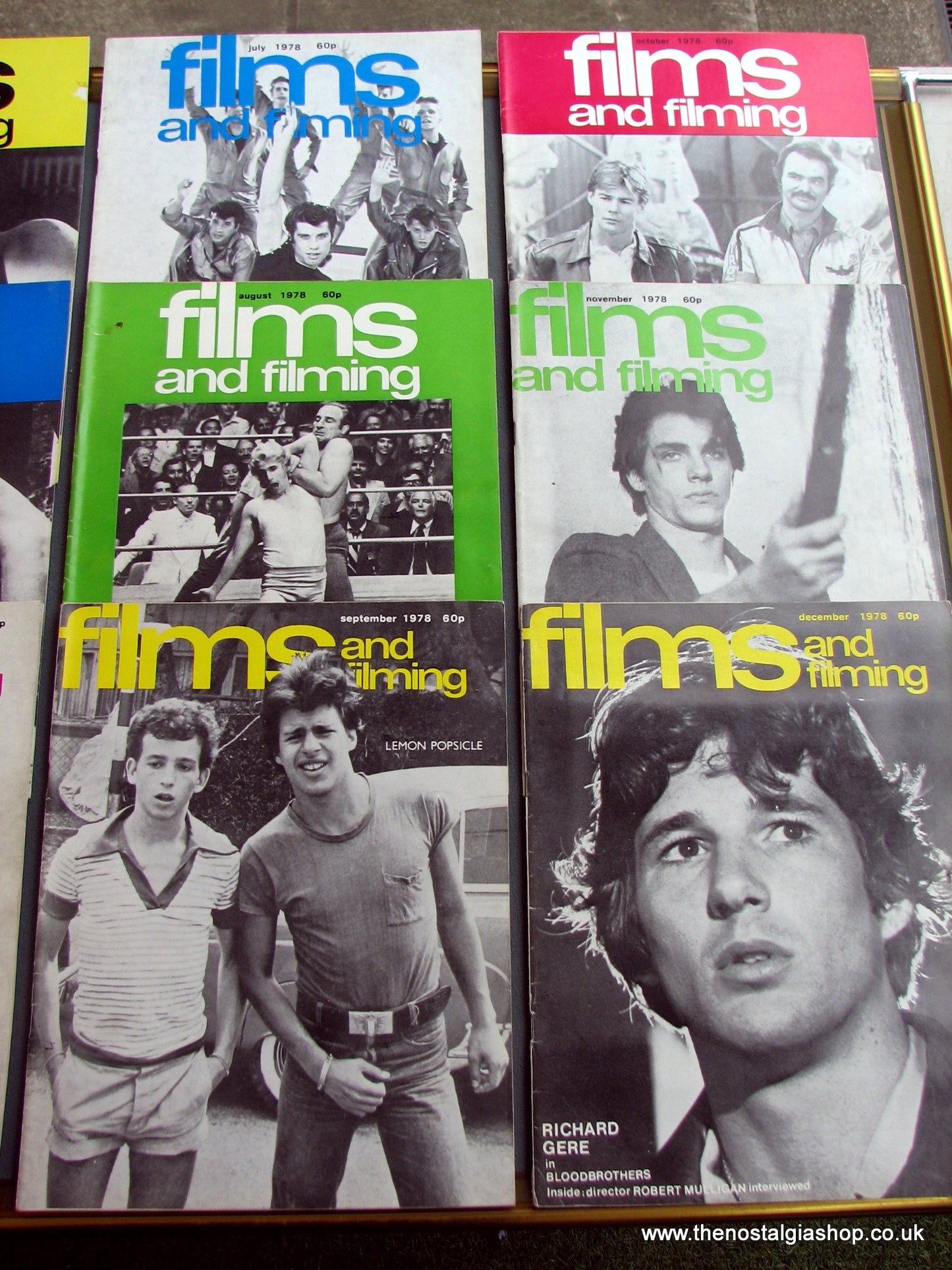 Films And Filming Magazines 1978. Full year 12 issues. (MC108)