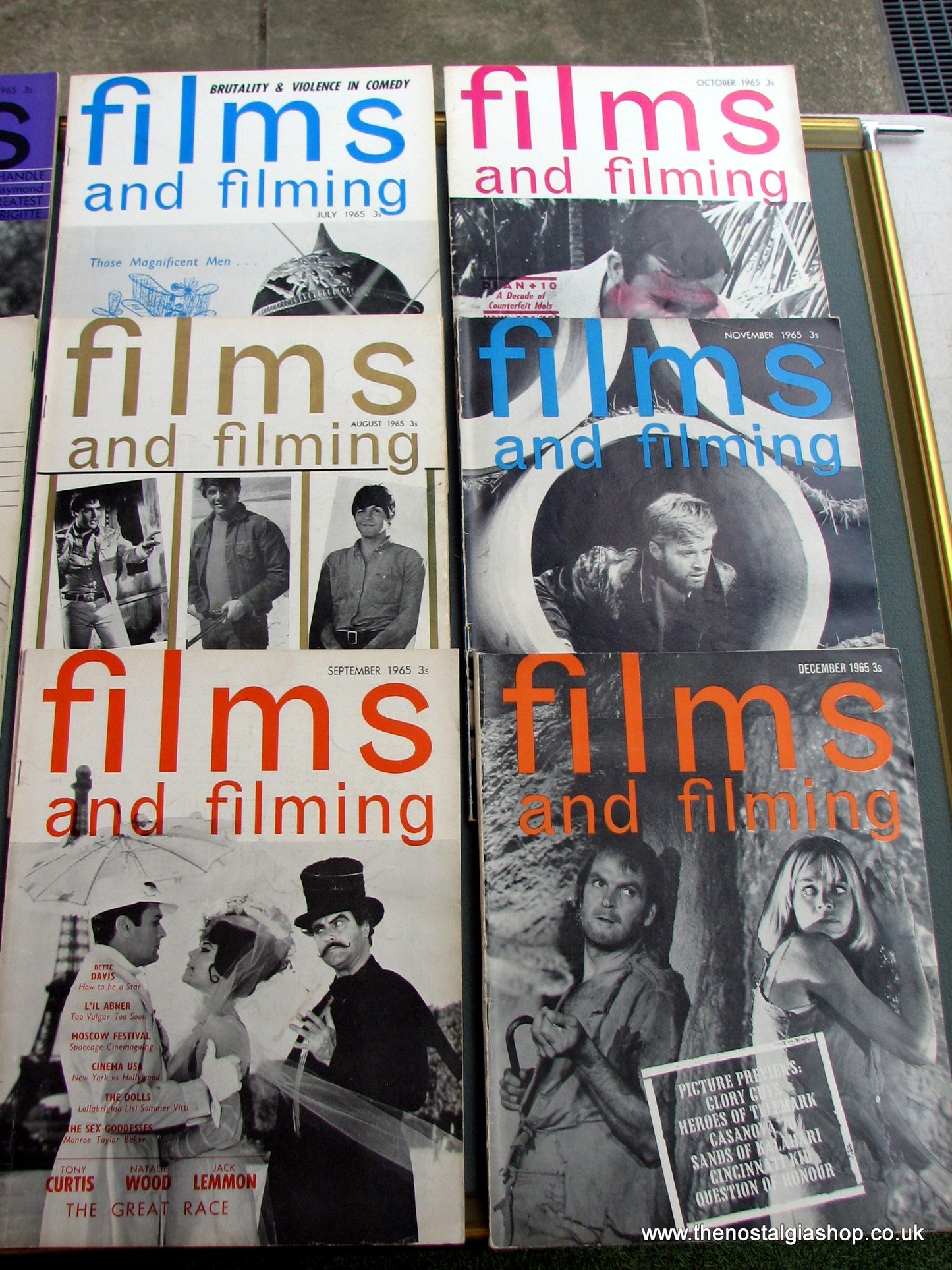 Films And Filming Magazines 1965. Full year 12 issues. (MC105)