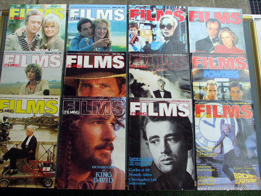Films And Filming Magazines 1985. Full year 12 issues. (MC103)