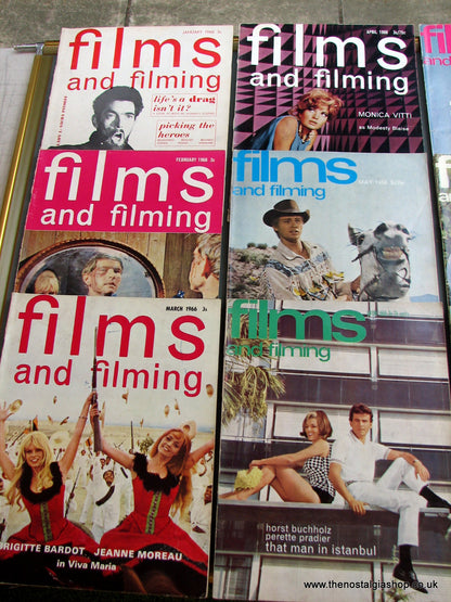 Films And Filming Magazines 1966. Full year 12 issues. (MC100)