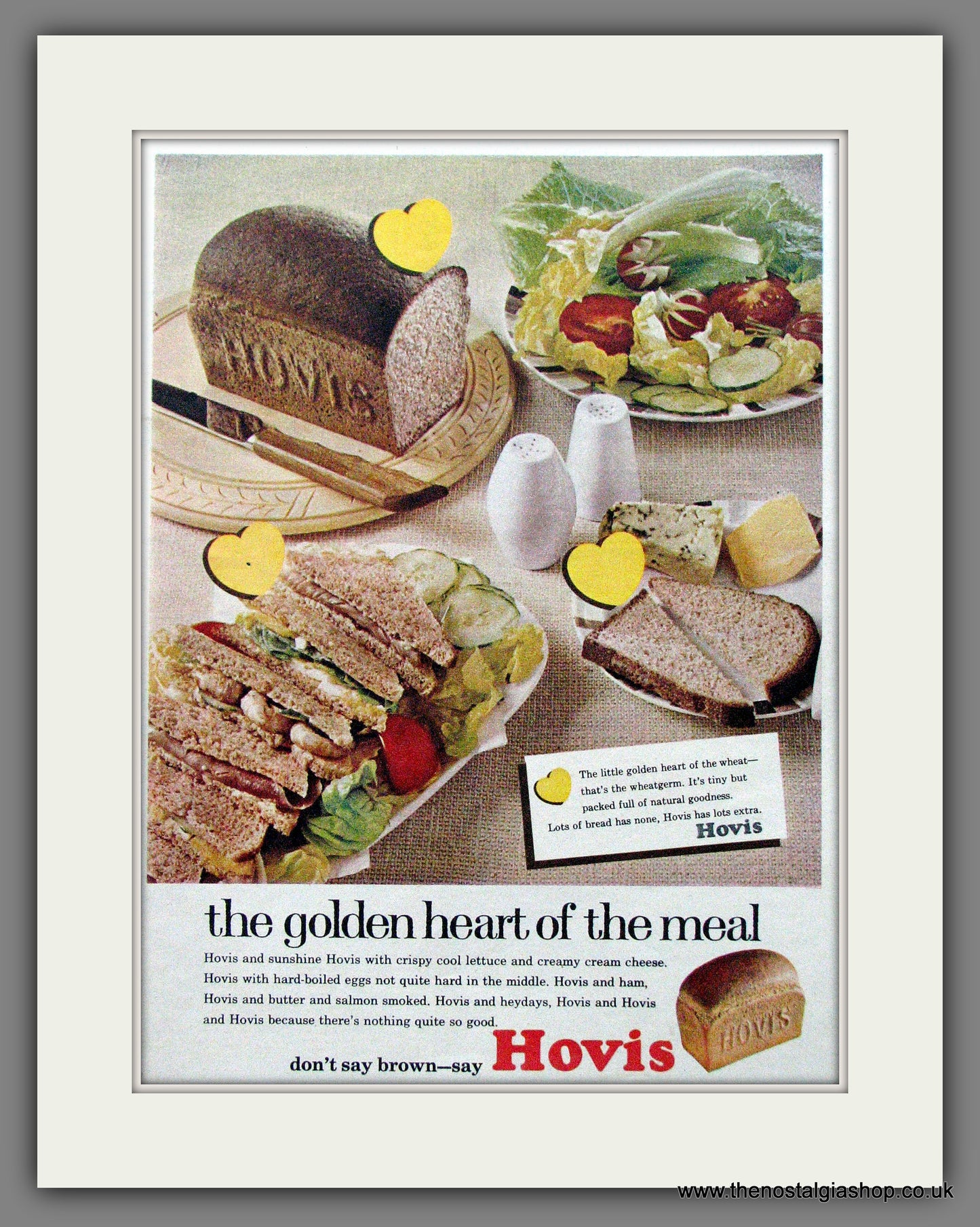 Hovis Brown Bread. Original Advert 1965 (ref AD55286)