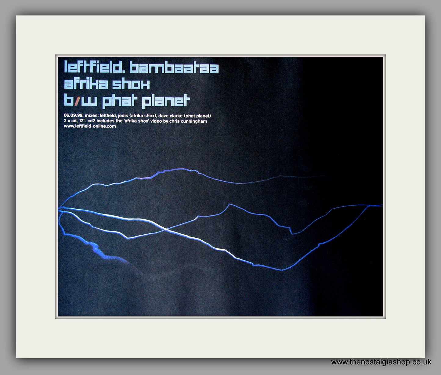 Leftfield - Bambaataa. Original Vintage Advert 1999 (ref AD10870)