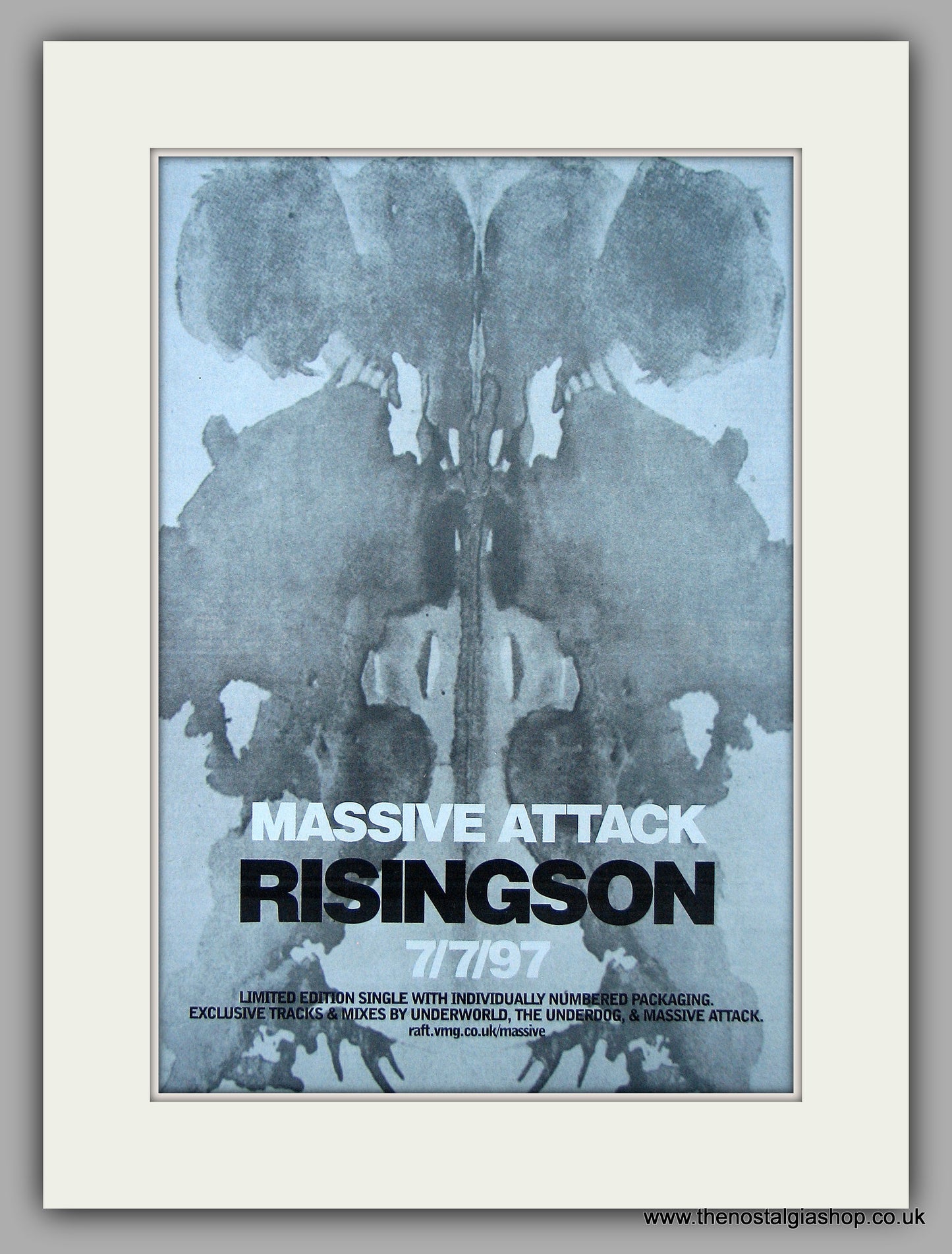 Massive Attack - Rising Son. Original Vintage Advert 1997 (ref AD10890)