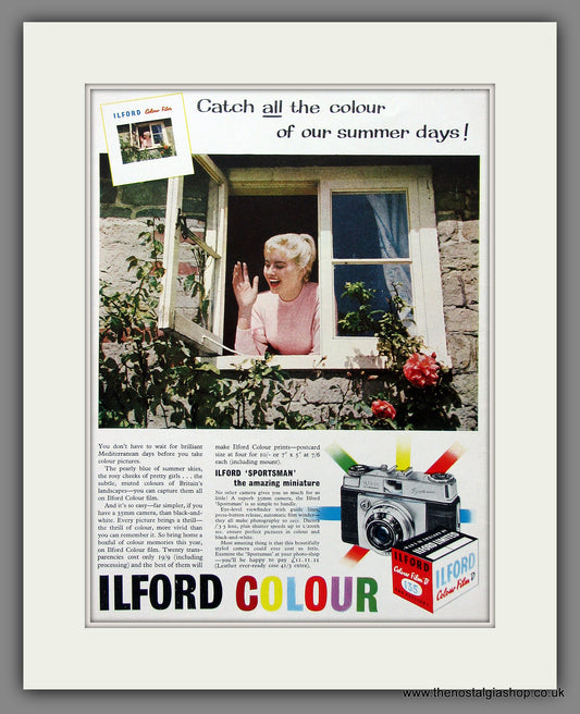 Ilford Colour Film. Original Advert 1959 (ref AD55327)