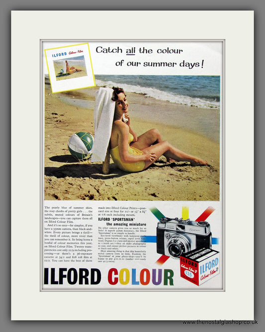 Ilford Colour Film. Original Advert 1959 (ref AD55328)