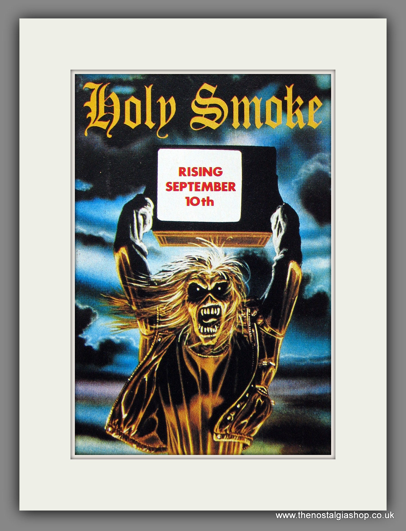 Iron Maiden. Holy Smoke. Original Music Advert 1990 (ref AD55475 
