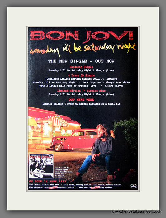 Bon Jovi. Someday I'll Be Saturday Night. 1995 Original Advert (ref AD55409)