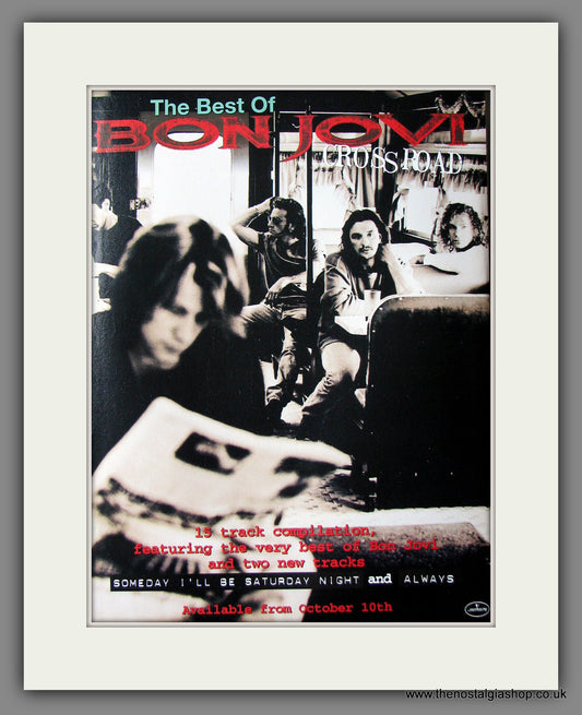 Bon Jovi. Crossroads. 1994 Original Advert (ref AD55413)