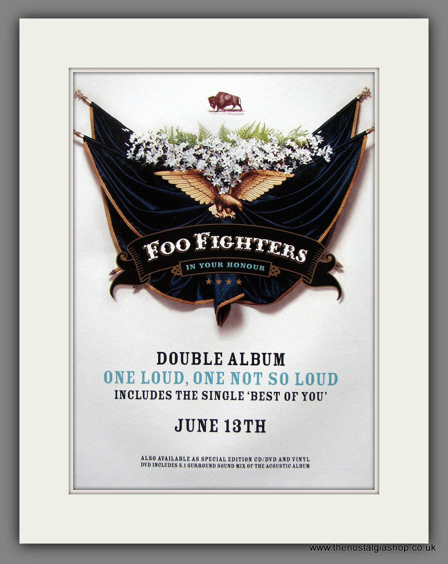 Foo Fighters. In Your Honour. Original Advert 2005 (ref AD55464)