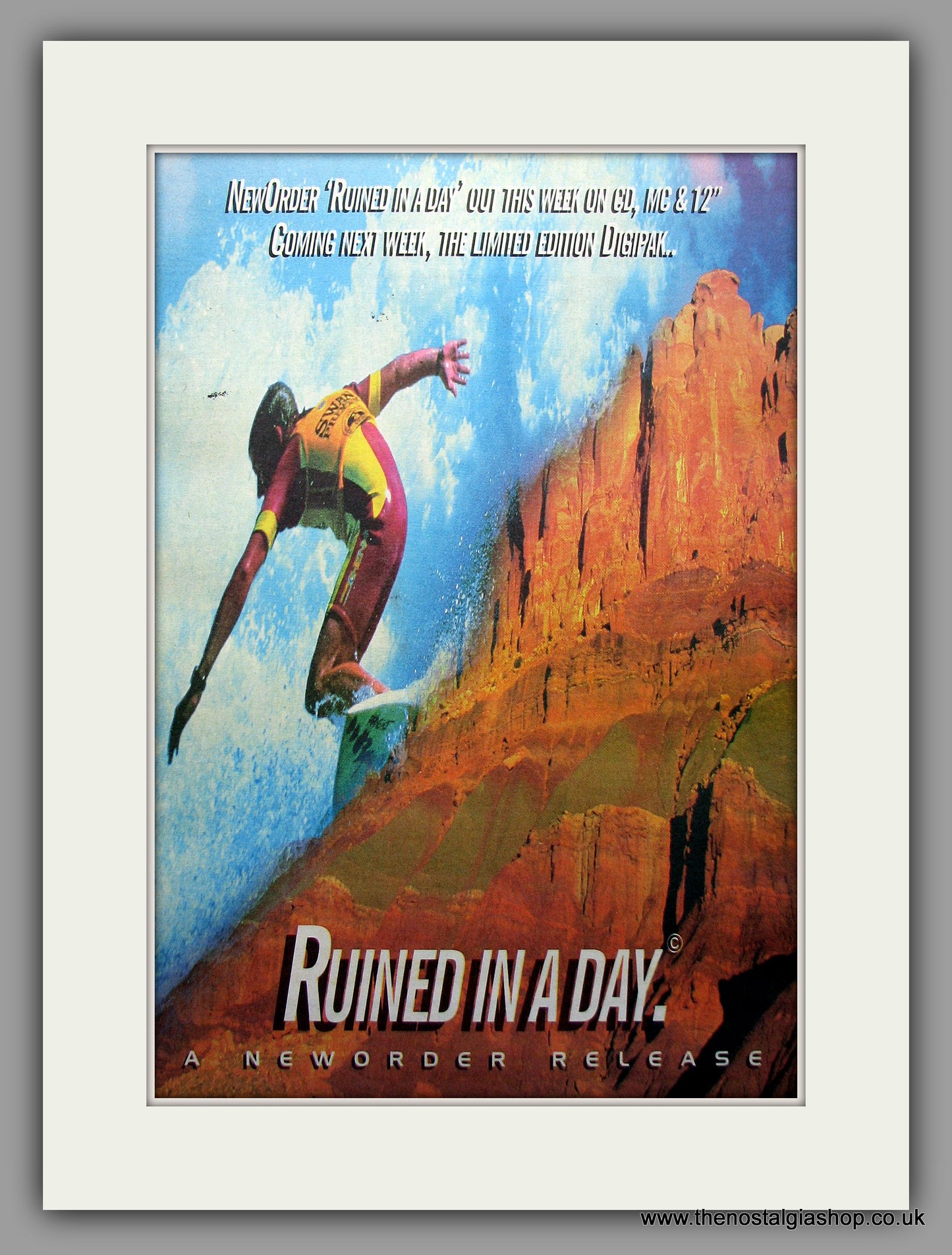Neworder - Ruined In A Day. Original Vintage Advert 1993 (ref AD10934)