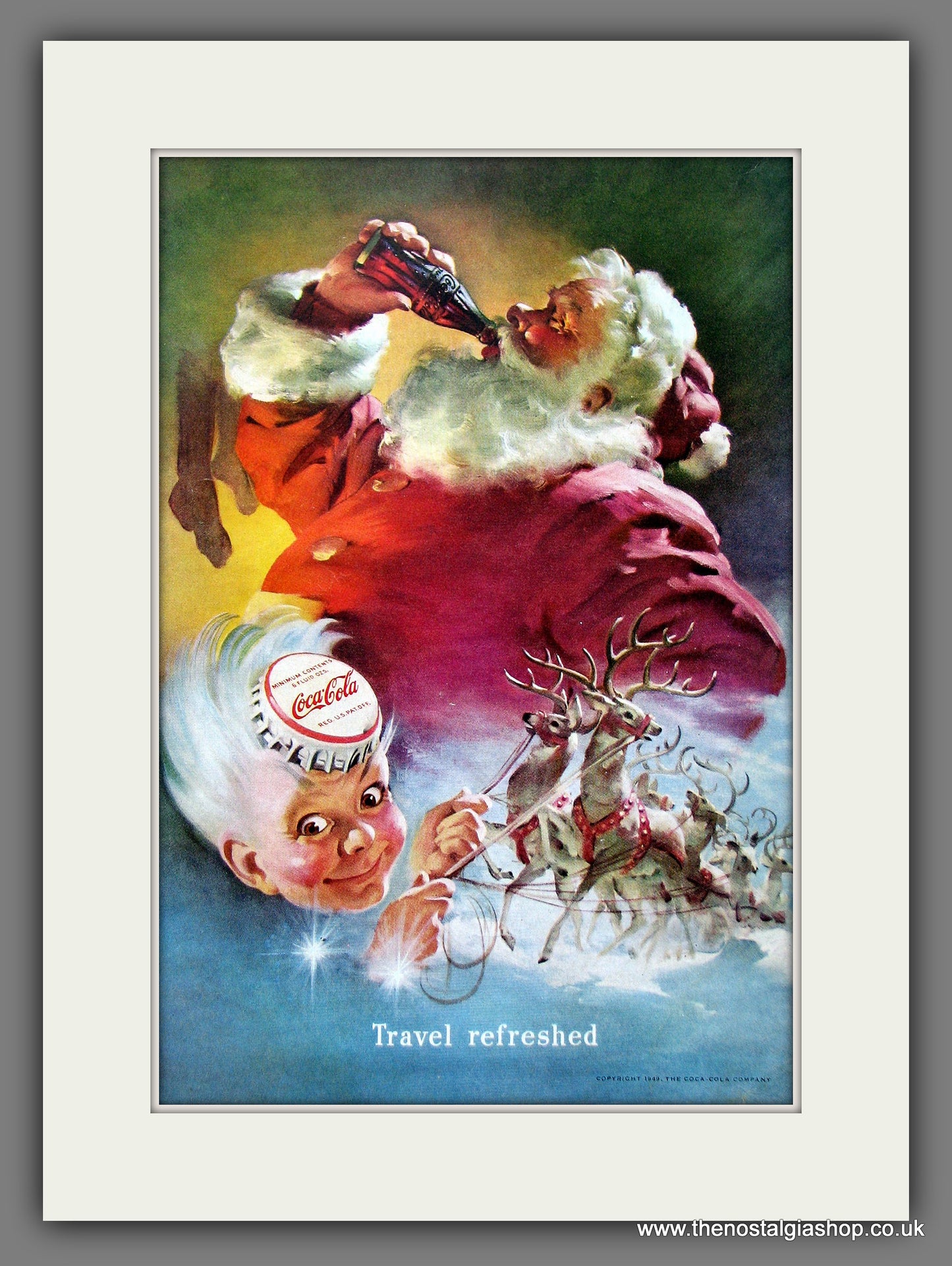 Coca-Cola Travel Refreshed. Original Advert 1949 (ref AD55339)