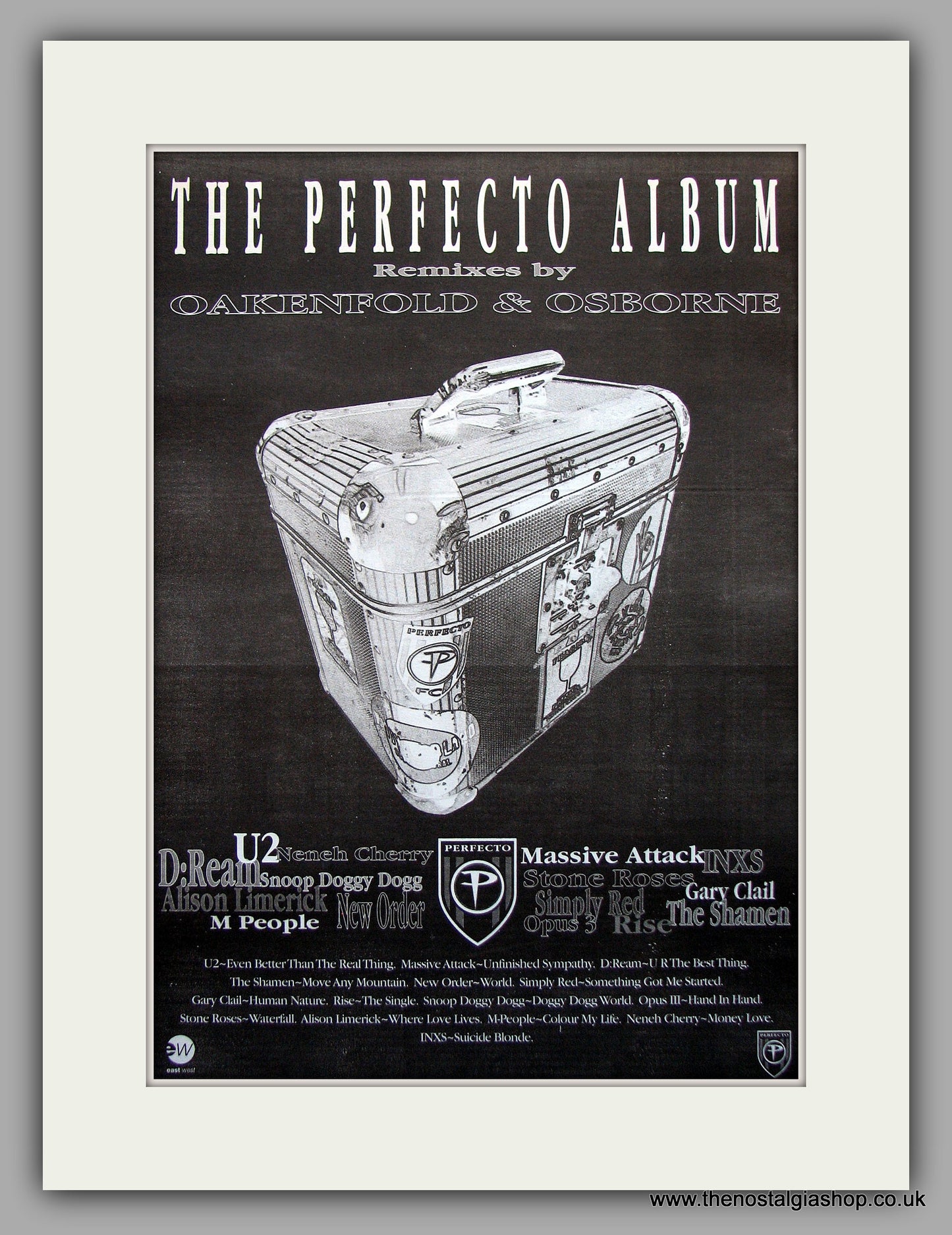 Perfecto (The) Album Remixes By Oakenfold & Osborne. Original Vintage Advert 1994 (ref AD10980)
