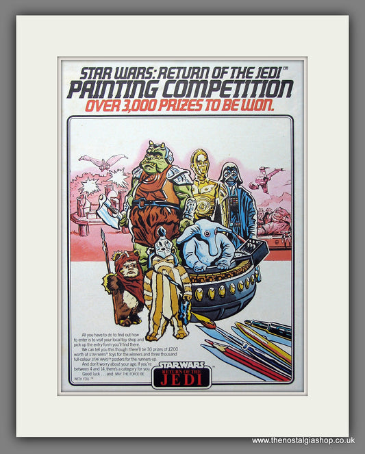 Star Wars. Return Of The Jedi. Painting Competition. Original Advert 1984 (AD55362)