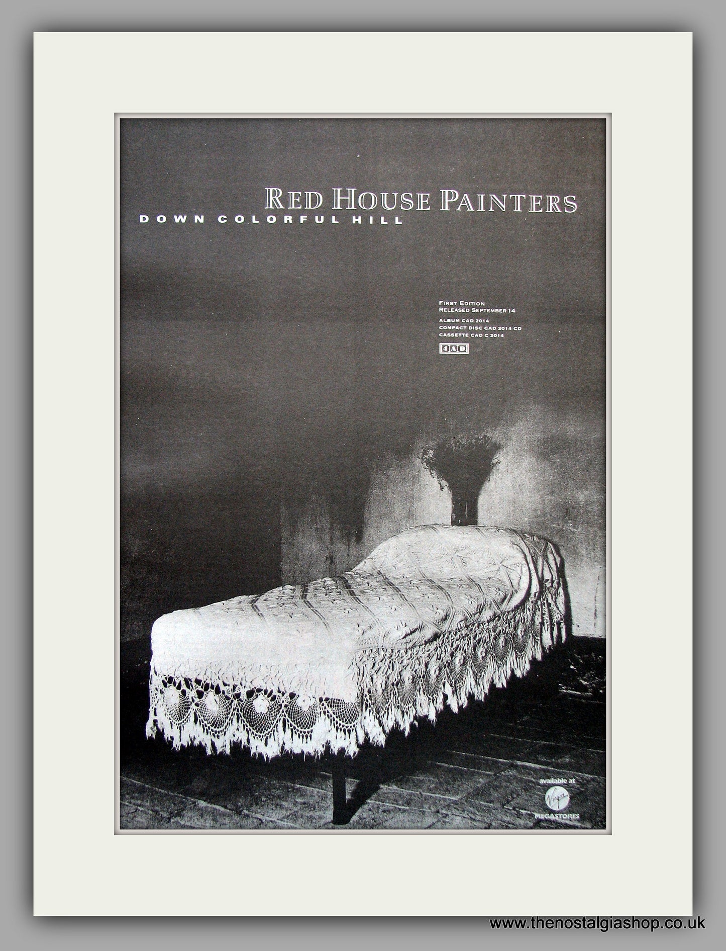 Red House Painters - Down Colourful Hill. Original Vintage Advert 1992 (ref AD11002)