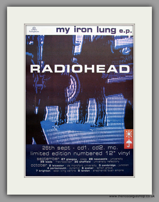 Radiohead - My Iron Lung. Original Vintage Advert 1994 (ref AD11027)