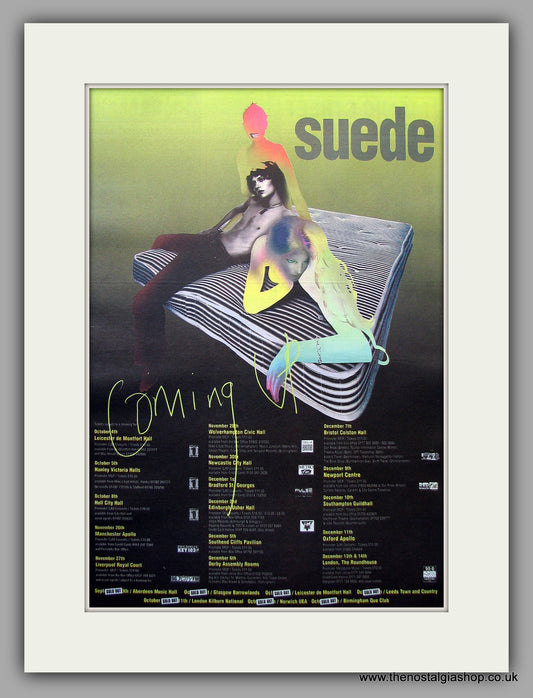 Suede Coming Up Tour Dates. Original Vintage Advert 1996 (ref AD11062)