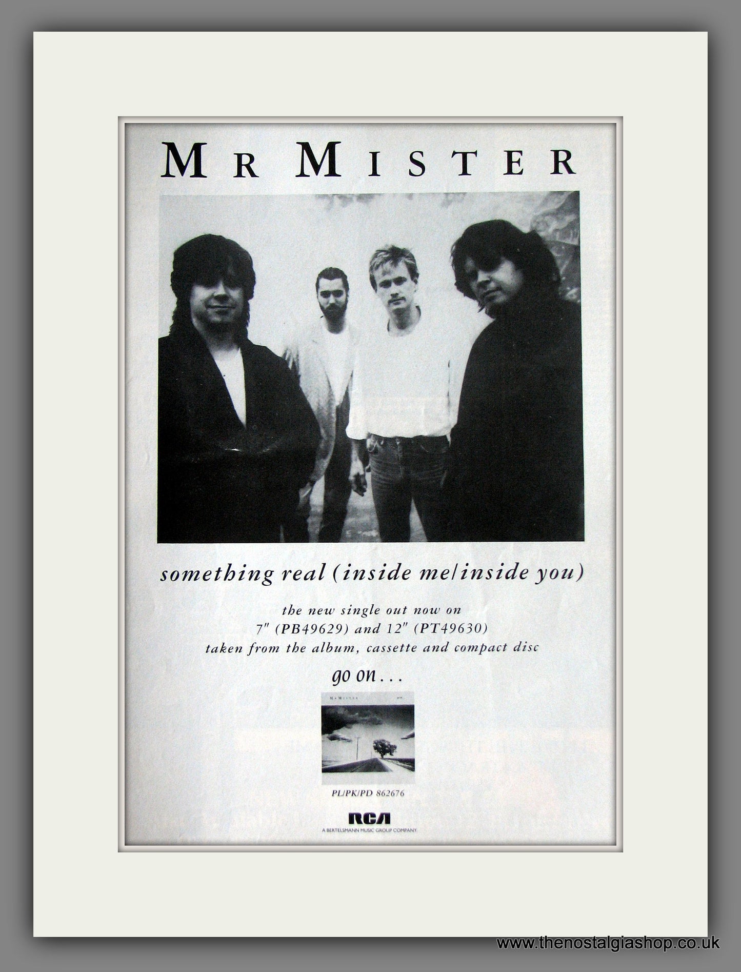 Mr. Mister. Something Real. Original Music Advert 1987 (ref AD55560)