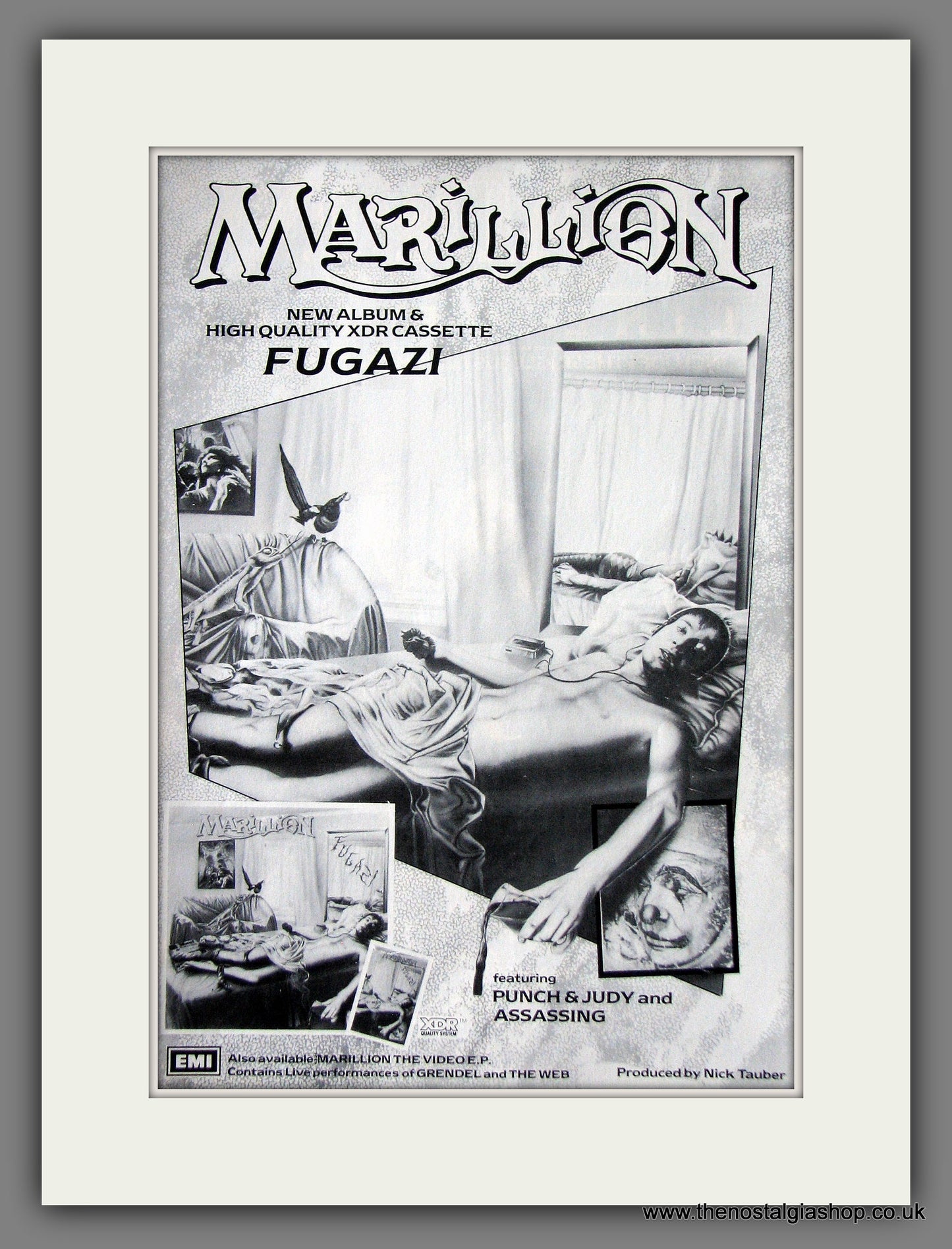Marillion. Fugazi. Original Music Advert 1984 (ref AD55564)