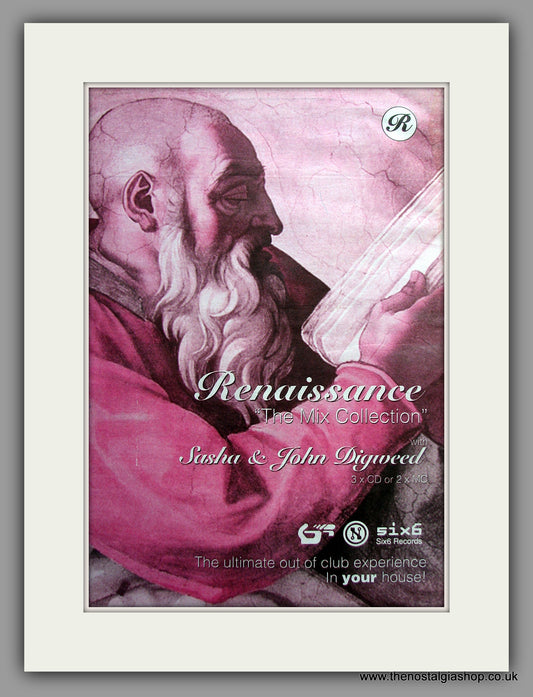 Sasha & John Digweed Renaissance The Mix Collection. Original Vintage Advert 1994 (ref AD11101)