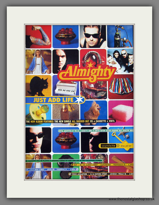 Almighty (The) Just Add Life. 1991 Original Advert (ref AD55589)