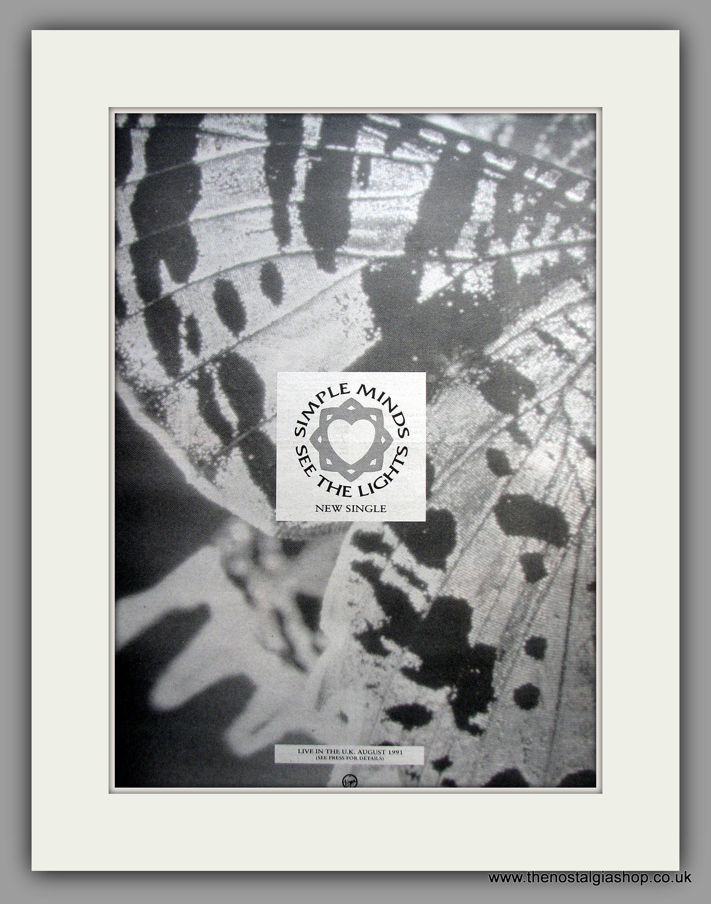 Simple Minds - See The Lights. Original Vintage Advert 1991 (ref AD11106)