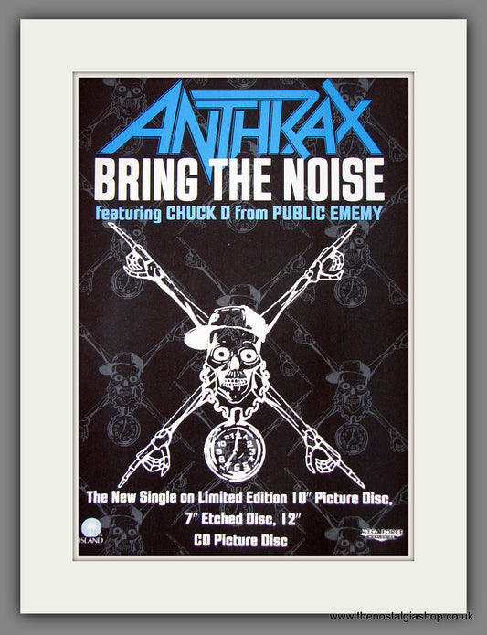Anthrax. Bring The Noise. 1991 Original Advert (ref AD55615)