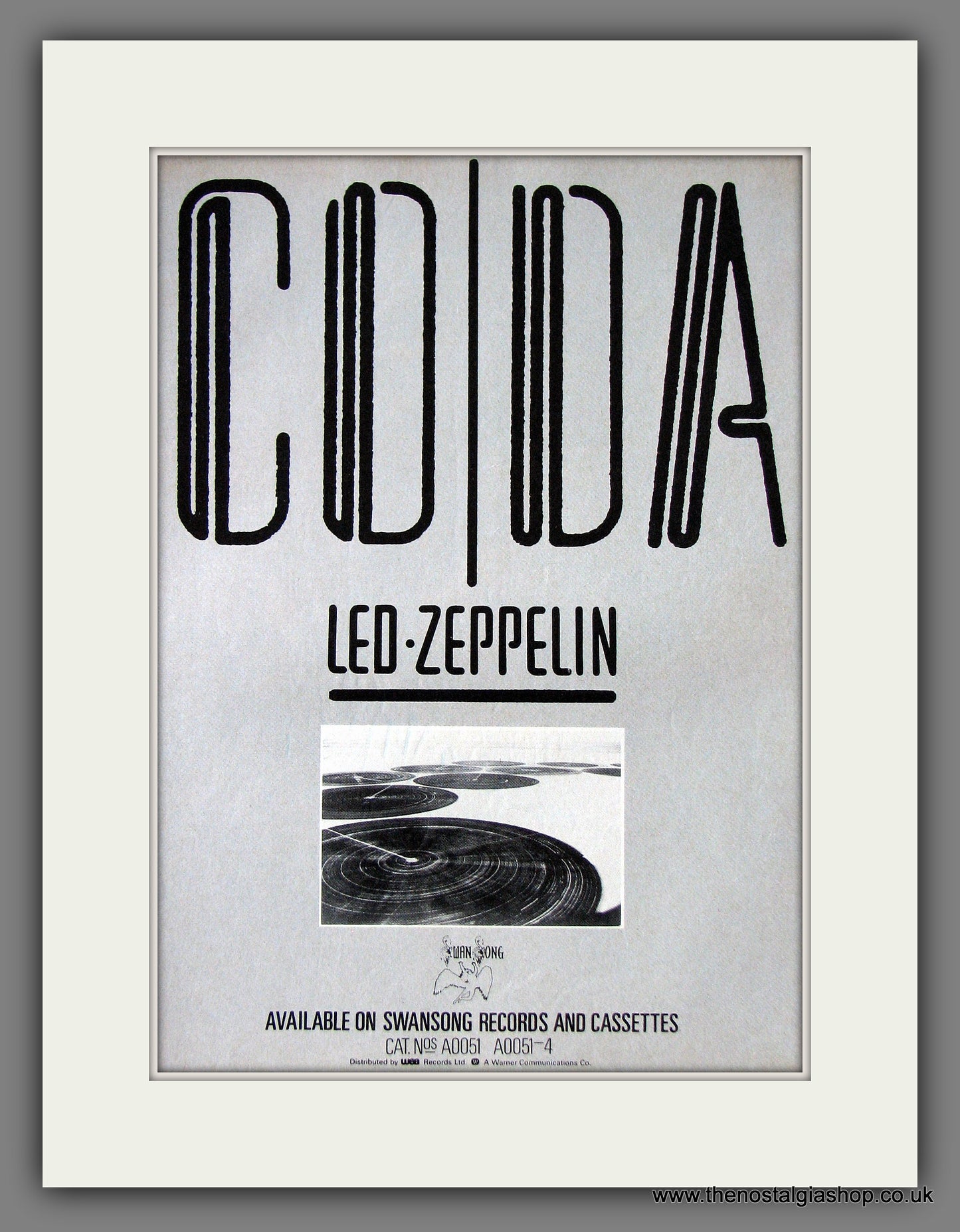 Led Zeppelin. CODA. 1982. Original Advert (ref AD55635)