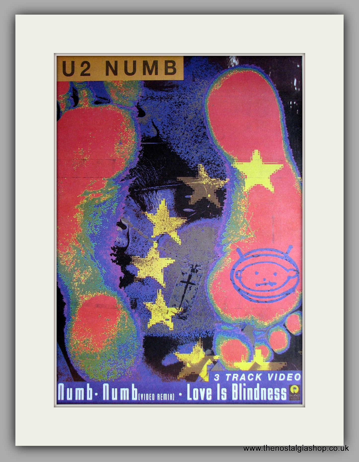 U2 - Numb. Original Vintage Advert 1993 (ref AD11157)