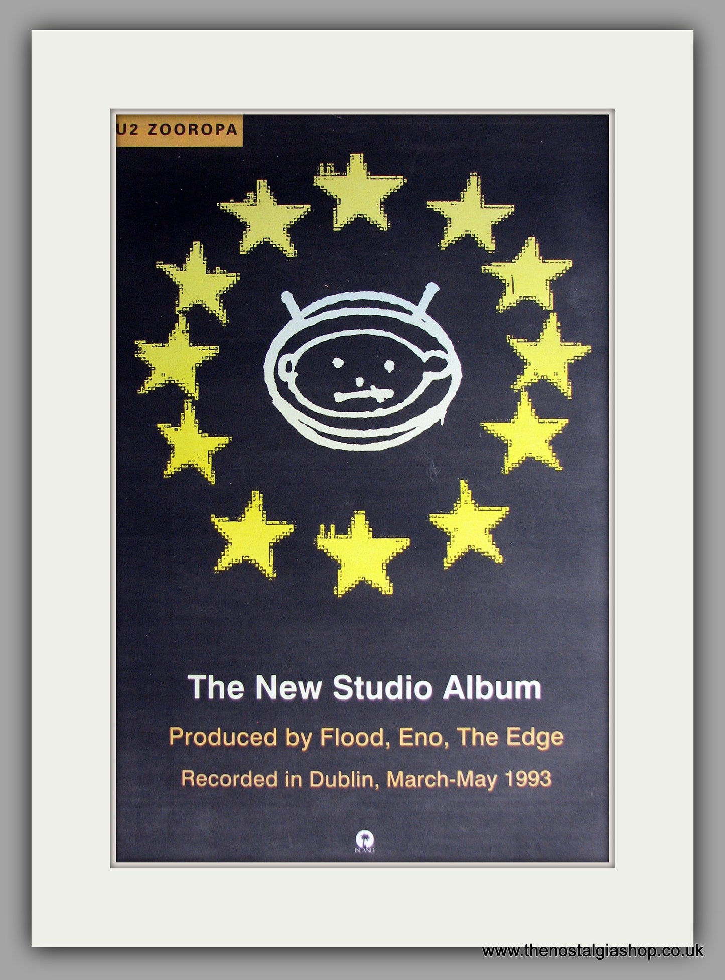 U2 - Zooropa. Original Vintage Advert 1993 (ref AD11158)