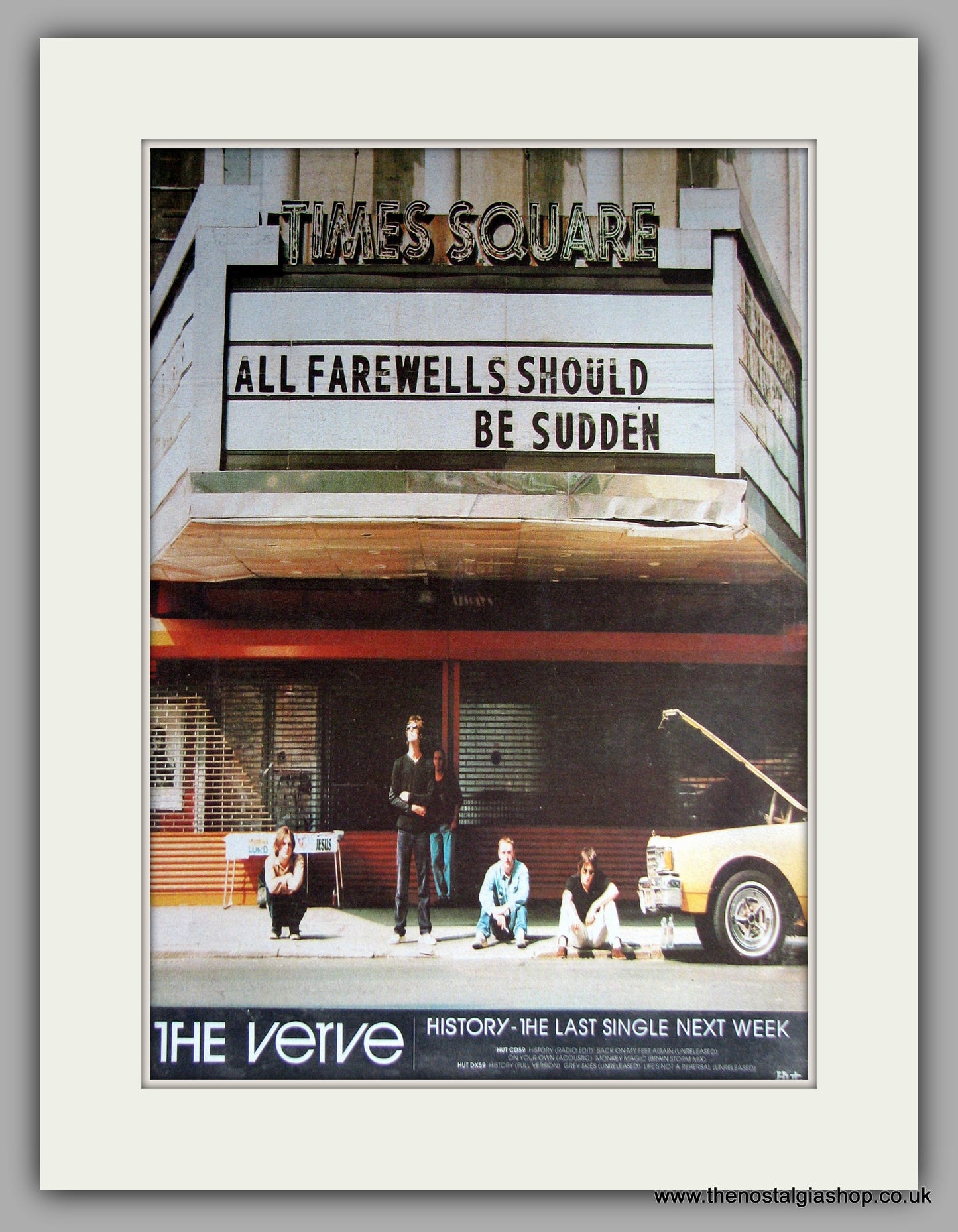 Verve (The) - All Farewells Should Be Sudden. Original Vintage Advert 1995 (ref AD11165)