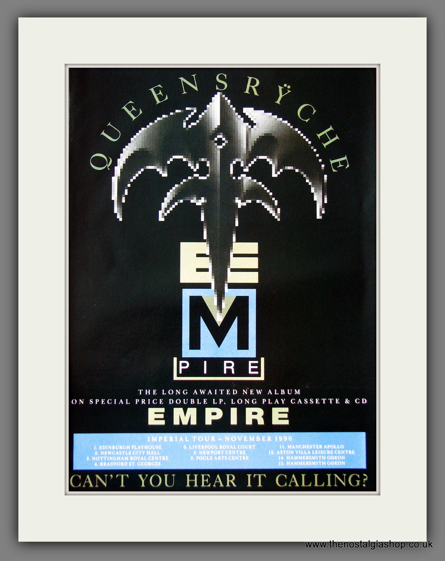Queensryche. Empire. 1990 Original Advert (ref AD55644)