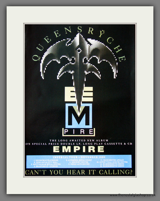 Queensryche. Empire. 1990 Original Advert (ref AD55644)