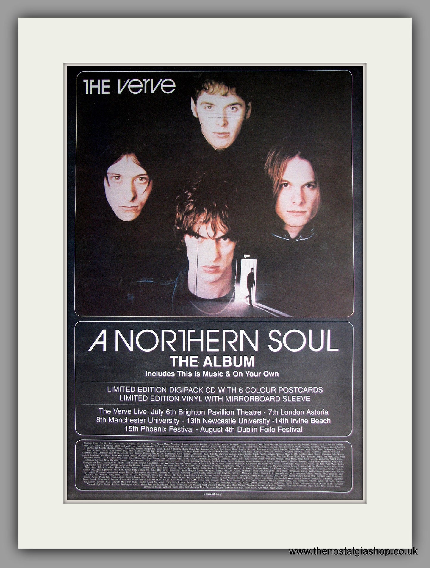 Verve (The) - A Northern Soul. Original Vintage Advert 1995 (ref AD11166)