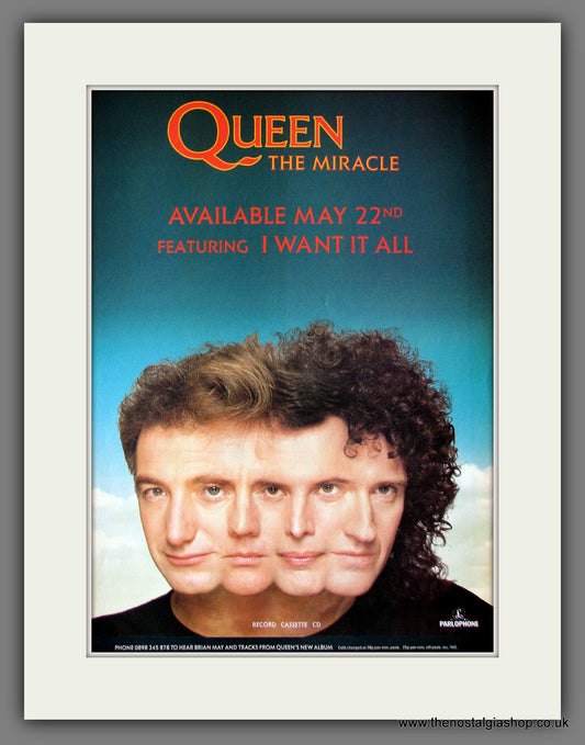 Queen. The Miracle. 1989 Original Advert (ref AD55642)