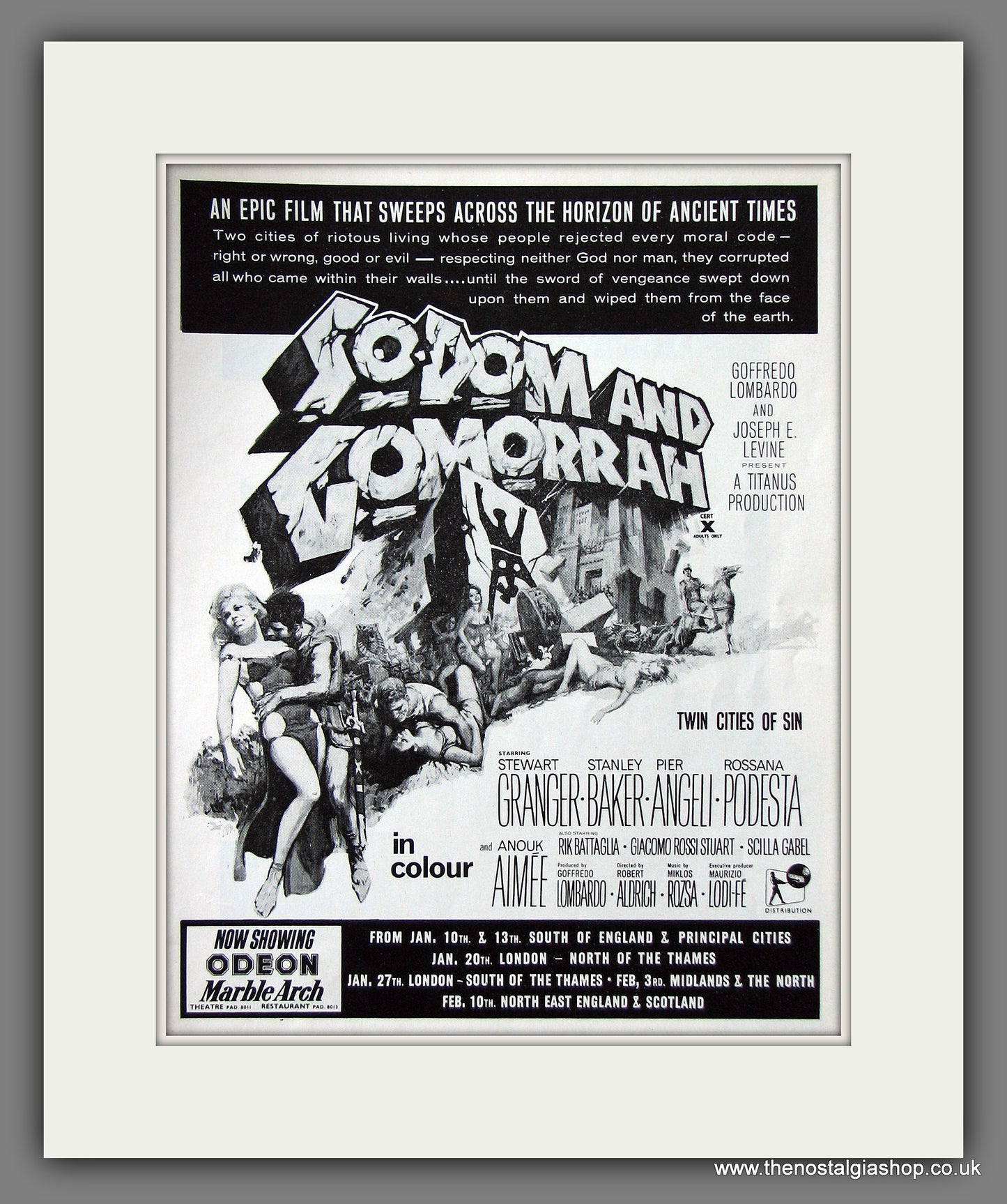 Sodom And Gomorrah. Original Advert 1963 (ref AD55538)
