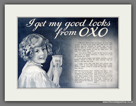 OXO. Original Advert 1914 (ref AD55540)