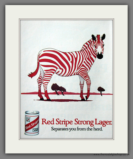 Red Stripe Lager. 1980 Original Advert (ref AD55544)