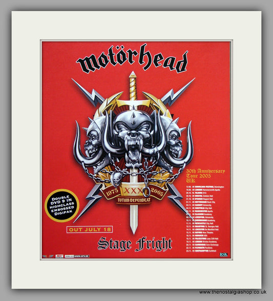 Motorhead. Stage Fright. 30th Anniv Tour. 2005 Original Advert (ref AD7949)