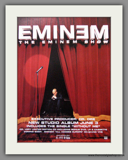 Eminem. The Eminem Show. Original Advert 2002 (ref AD50239)
